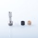 415 Style 510 Drip Tip Set for RDA / RTA / RDTA Atomizer - Silver, 4 PCS Mouthpieces