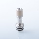 415 Style 510 Drip Tip Set for RDA / RTA / RDTA Atomizer - Silver, 4 PCS Mouthpieces