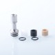 415 Style 510 Drip Tip Set for RDA / RTA / RDTA Atomizer - Silver, 4 PCS Mouthpieces