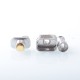 Wick'd Remix'd Style RBA Bridge for Billet / BB / Boro Tank - Silver, Air Pins 1.2, 2, 2.5, 3, 3.5, 4, 4.5mm