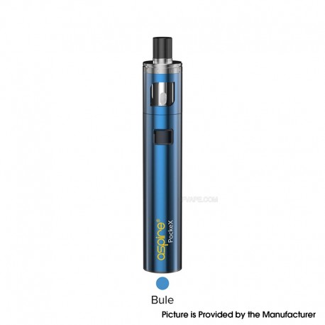 [Ships from Bonded Warehouse] Authentic Aspire PockeX Pocket AIO 1500mAh All-in-One Starter Kit - Blue, 2ml, 0.6 Ohm