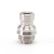 SXK Cosmos V2 Style Booster Integrated Drip Tip for BB / Billet / Boro AIO Box Mod - Silver, 316 Stainless Steel