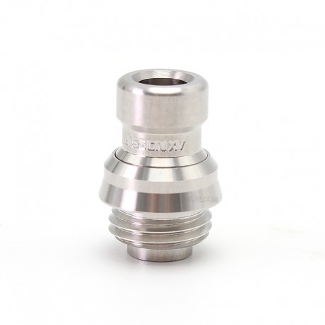 SXK Cosmos V2 Style Booster Integrated Drip Tip for BB / Billet / Boro AIO Box Mod - Silver, 316 Stainless Steel