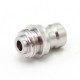 SXK Cosmos V2 Style Booster Integrated Drip Tip for BB / Billet / Boro AIO Box Mod - Silver, 316 Stainless Steel