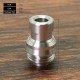 SXK Cosmos V2 Style Booster Integrated Drip Tip for BB / Billet / Boro AIO Box Mod - Silver, 316 Stainless Steel