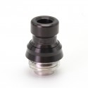 SXK Cosmos V2 Style Booster Integrated Drip Tip for BB / Billet / Boro AIO Box Mod - Black, 316 Stainless Steel