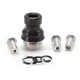 SXK Cosmos V2 Style Booster Integrated Drip Tip for BB / Billet / Boro AIO Box Mod - Black, 316 Stainless Steel