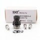 SXK Cosmos V2 Style Booster Integrated Drip Tip for BB / Billet / Boro AIO Box Mod - Black, 316 Stainless Steel