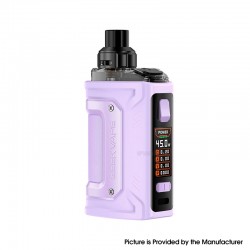 [Ships from Bonded Warehouse] Authentic GeekVape H45 Classic Aegis Hero 3 Pod System Kit - Lavender, 5~45W, 1400mAh, 4ml