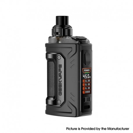 [Ships from Bonded Warehouse] Authentic GeekVape H45 Classic Aegis Hero 3 Pod System Kit - Black, 5~45W, 1400mAh, 4ml