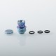 Authentic MK MODS Ti-type2 Drip Tip + Button Set for Cthulhu AIO - Blue, Titanium Alloy