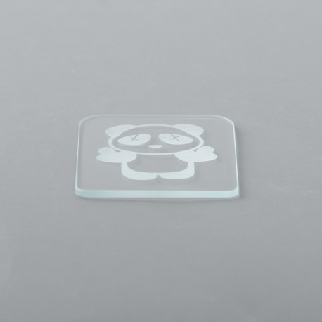 Replacement Tank Cover Plate for Boro / BB / Billet Tank - Whtie Panda D, Glass (1 PC)