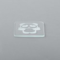 Replacement Tank Cover Plate for Boro / BB / Billet Tank - Whtie Panda D, Glass (1 PC)