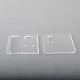 Authentic MK MODS Replacement Front + Back Door Panel Plates for Hastur Boro AIO 21700 - Clear