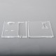 Authentic MK MODS Replacement Front + Back Door Panel Plates for Hastur Boro AIO 21700 - Clear