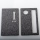 Authentic MK MODS Replacement Front + Back Door Panel Plates for Hastur Boro AIO 21700 - Black Engraved Pattern 2