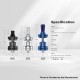 [Ships from Bonded Warehouse] Authentic Hellvape Dead Rabbit MTL RTA Atomizer - Blue, 4ml, Pin 0.8 / 1.2 / 1.4 / 1.6mm, 23mm