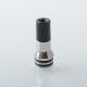 Echo Style 510 Drip Tip Set - Silver + Black, Stainless Steel + POM, 3 PCS mouthpieces for MTL / RDL / DL Vaping