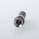 Echo Style 510 Drip Tip Set - Silver + Black, Stainless Steel + POM, 3 PCS mouthpieces for MTL / RDL / DL Vaping