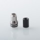 Echo Style 510 Drip Tip Set - Silver + Black, Stainless Steel + POM, 3 PCS mouthpieces for MTL / RDL / DL Vaping