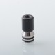 Echo Style 510 Drip Tip Set - Silver + Black, Stainless Steel + POM, 3 PCS mouthpieces for MTL / RDL / DL Vaping