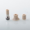 Echo Style 510 Drip Tip Set - Silver, Stainless Steel + PEEK, 3 PCS mouthpieces for MTL / RDL / DL 
