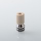 Echo Style 510 Drip Tip Set - Silver, Stainless Steel + PEEK, 3 PCS mouthpieces for MTL / RDL / DL Vaping