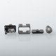 Unkwn One Unreal Style RBA Bridge for Billet / BB / Boro Tank - Black, 4 PCS Air Pins 1.0mm / 2.0mm / 3.0mm / 4.0mm