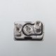 Unkwn One Unreal Style RBA Bridge for Billet / BB / Boro Tank - Silver, 4 PCS Air Pins 1.0mm / 2.0mm / 3.0mm / 4.0mm