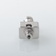 Unkwn One Unreal Style RBA Bridge for Billet / BB / Boro Tank - Silver, 4 PCS Air Pins 1.0mm / 2.0mm / 3.0mm / 4.0mm