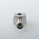 Unkwn One Unreal Style RBA Bridge for Billet / BB / Boro Tank - Silver, 4 PCS Air Pins 1.0mm / 2.0mm / 3.0mm / 4.0mm