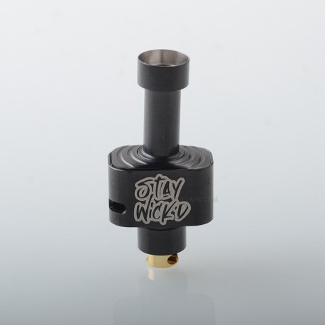 Wick'd Remix'd Style RBA Bridge for Billet / BB / Boro Tank Pattern A - Black, Air Pins 1.2, 2, 2.5, 3, 3.5, 4, 4.5mm