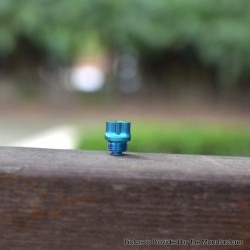 Authentic MK MODS Titanium TA Integrated Drip Tip for BB / Billet / Boro AIO Box Mod - Tiffany Blue