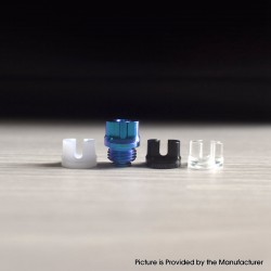 Authentic MK MODS Titanium TA Integrated Drip Tip Set for BB / Billet / Boro AIO Box Mod - Blue, 4 PCS Mouthpiece