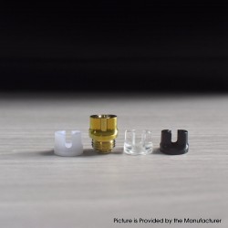 Authentic MK MODS Titanium TA Integrated Drip Tip Set for BB / Billet / Boro AIO Box Mod - Gold, 4 PCS Mouthpiece