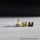 Authentic MK MODS Titanium TA Integrated Drip Tip Set for BB / Billet / Boro AIO Box Mod - Gold, 4 PCS Mouthpiece