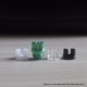 Authentic MK MODS Titanium TA Integrated Drip Tip Set for BB / Billet / Boro AIO Box Mod - Green, 4 PCS Mouthpiece