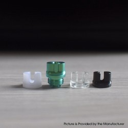 Authentic MK MODS Titanium TA Integrated Drip Tip Set for BB / Billet / Boro AIO Box Mod - Green, 4 PCS Mouthpiece