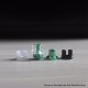 Authentic MK MODS Titanium TA Integrated Drip Tip Set for BB / Billet / Boro AIO Box Mod - Green, 4 PCS Mouthpiece