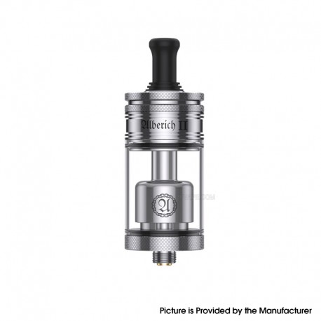 [Ships from Bonded Warehouse] Authentic Vapefly Alberich II MTL RTA Atomizer - Silver, 4ml, 23mm
