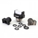 SXK PRC Keep MVP Style Drip Tip Kit for BB / Billet / Boro AIO Box Mod - Black, Aluminum, 3 PCS Mouthpiece (PC + PET + POM)