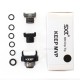 SXK PRC Keep MVP Style Drip Tip Kit for BB / Billet / Boro AIO Box Mod - Black, Aluminum, 3 PCS Mouthpiece (PC + PET + POM)