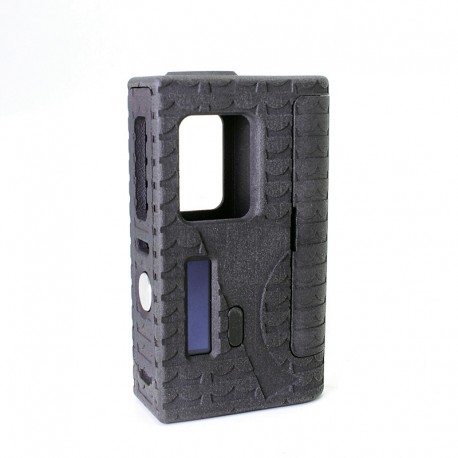 SXK BMM Borat Style Boro Mod - Black, PA66 3D Printed, 1~70W, 1 x 18650, With Crown Pattern