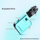 [Ships from Bonded Warehouse] Authentic Hellvape Fusion R Pod System Kit - Golden Blue, 800mAh, 2ml, 0.8ohm