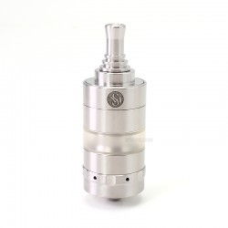 SXK KF X Style RTA Rebuildable Tank Atomizer - Silver, 316SS + PSU, 3.0ml, 22mm, MTL 