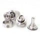 SXK KF X Style RTA Rebuildable Tank Atomizer - Silver, 316SS + PSU, 3.0ml, 22mm, MTL 