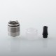 YFTK Caiman V.5 Style RDA Rebuildable Dripping Vape Atomizer - Silver, 316SS, Air Pins 1.2mm / 1.4mm / 1.7mm, 22mm