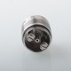 YFTK Caiman V.5 Style RDA Rebuildable Dripping Vape Atomizer - Silver, 316SS, Air Pins 1.2mm / 1.4mm / 1.7mm, 22mm