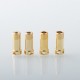 MOBB M2 ODB Style RBA Bridge for Billet / BB / Boro Tank - Gold, 316SS, Air Pins 2.0mm / 2.5mm / 3.0mm / 3.5mm / 4.0mm