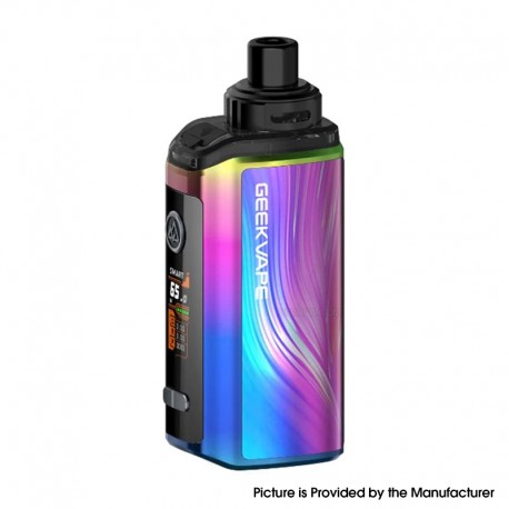 [Ships from Bonded Warehouse] Authentic GeekVape Obelisk 65 FC Pod System Mod Kit - Rainbow, VW 5~65W, 2 x 1100mAh